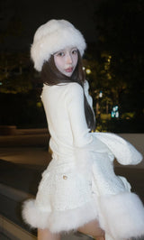 モデル：158cm（着用サイズ：S　着用カラー：WHT）