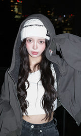 モデル：158cm（着用サイズ：FREE　着用カラー：C-GRY）