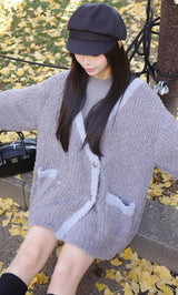 モデル：158cm（着用サイズ：FREE　着用カラー：GRY）