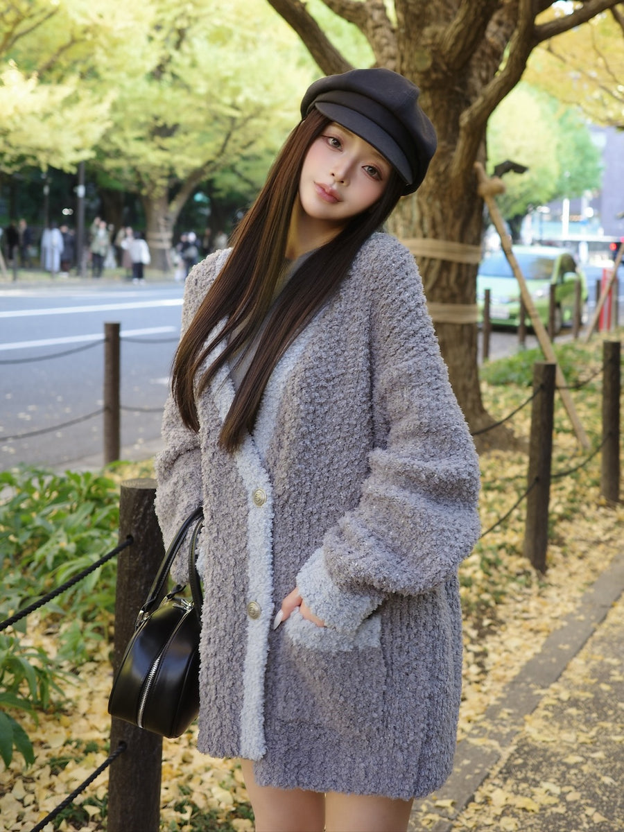 モデル：158cm（着用サイズ：FREE　着用カラー：GRY）