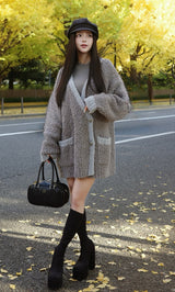 モデル：158cm（着用サイズ：FREE　着用カラー：GRY）