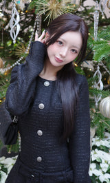 モデル：158cm（着用サイズ：FREE　着用カラー：BLK）