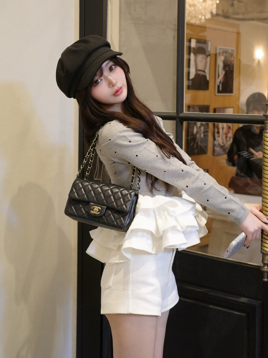 モデル：158cm（着用サイズ：FREE　着用カラー：GRY）