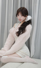 モデル：158cm（着用サイズ：FREE　着用カラー：IVO）