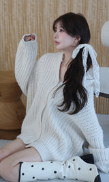 モデル：158cm（着用サイズ：FREE　着用カラー：IVO）