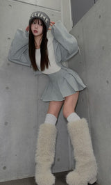 モデル：158cm（着用サイズ：FREE　着用カラー：GRY）