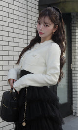 モデル：158cm（着用サイズ：FREE　着用カラー：IVO）