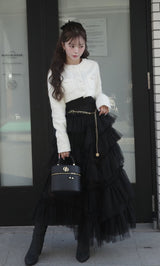 モデル：158cm（着用サイズ：FREE　着用カラー：IVO）