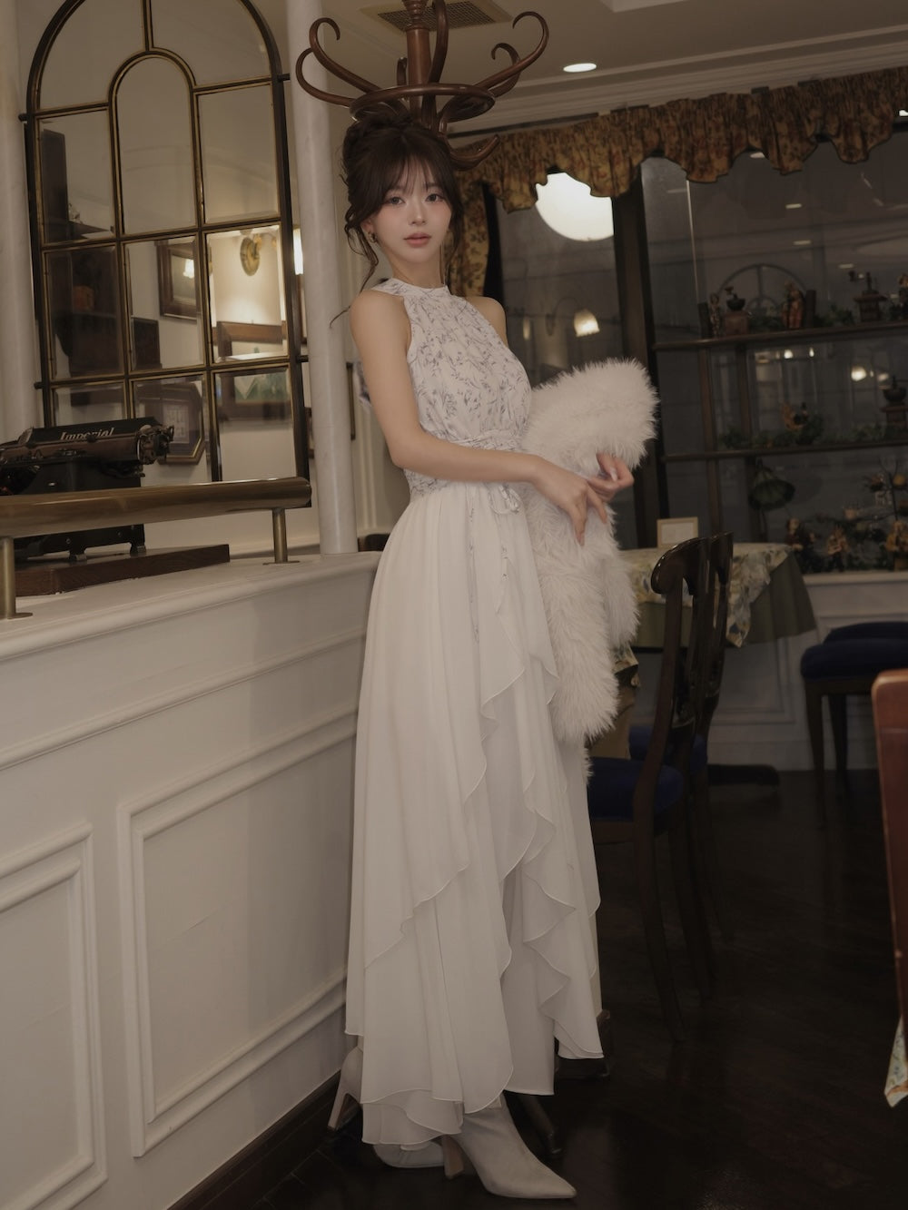 モデル：158cm（着用サイズ：FREE　着用カラー：GRY）