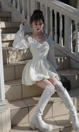 モデル：158cm（着用サイズ：FREE　着用カラー：IVO）