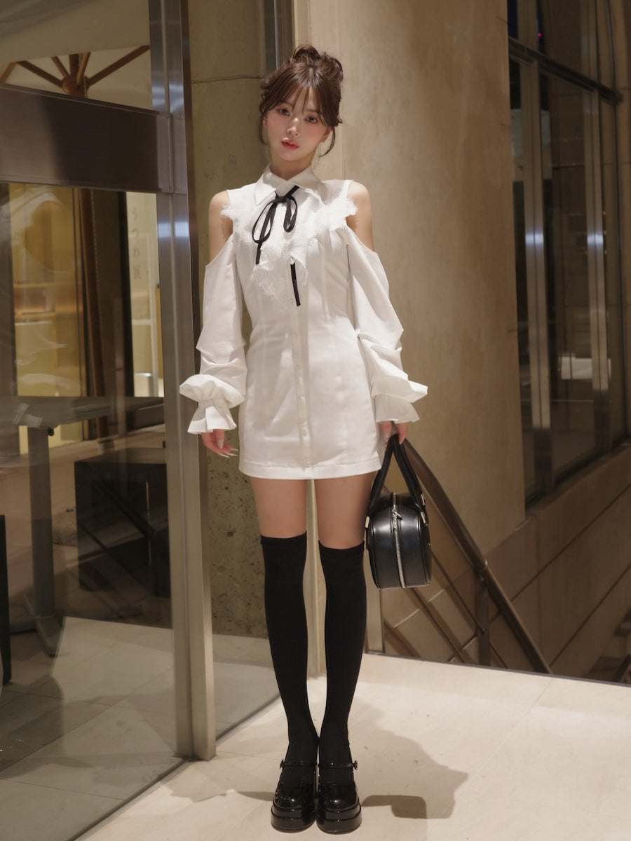 モデル：158m（着用サイズ：FREE　着用カラー：WHT）