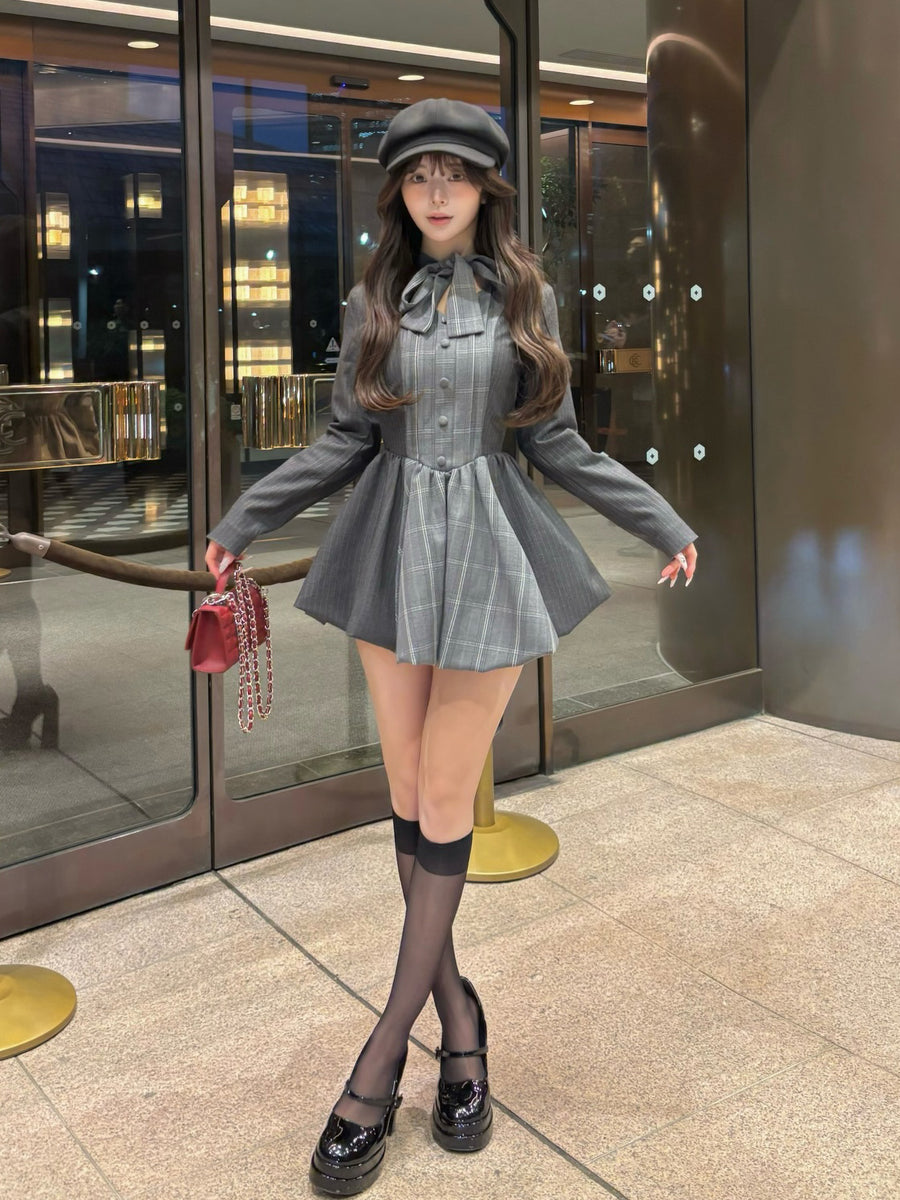 モデル：158cm（着用サイズ：FREE　着用カラー：GRY）