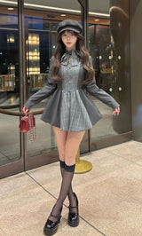 モデル：158cm（着用サイズ：FREE　着用カラー：GRY）