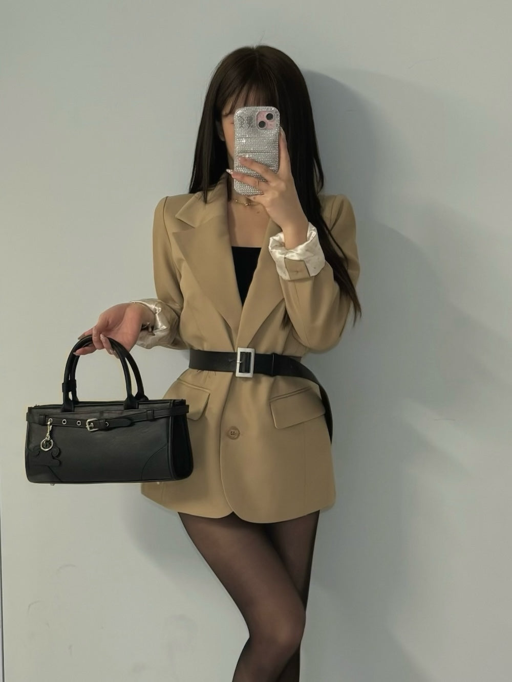 モデル：158cm（着用サイズ：S　着用カラー：BEG）