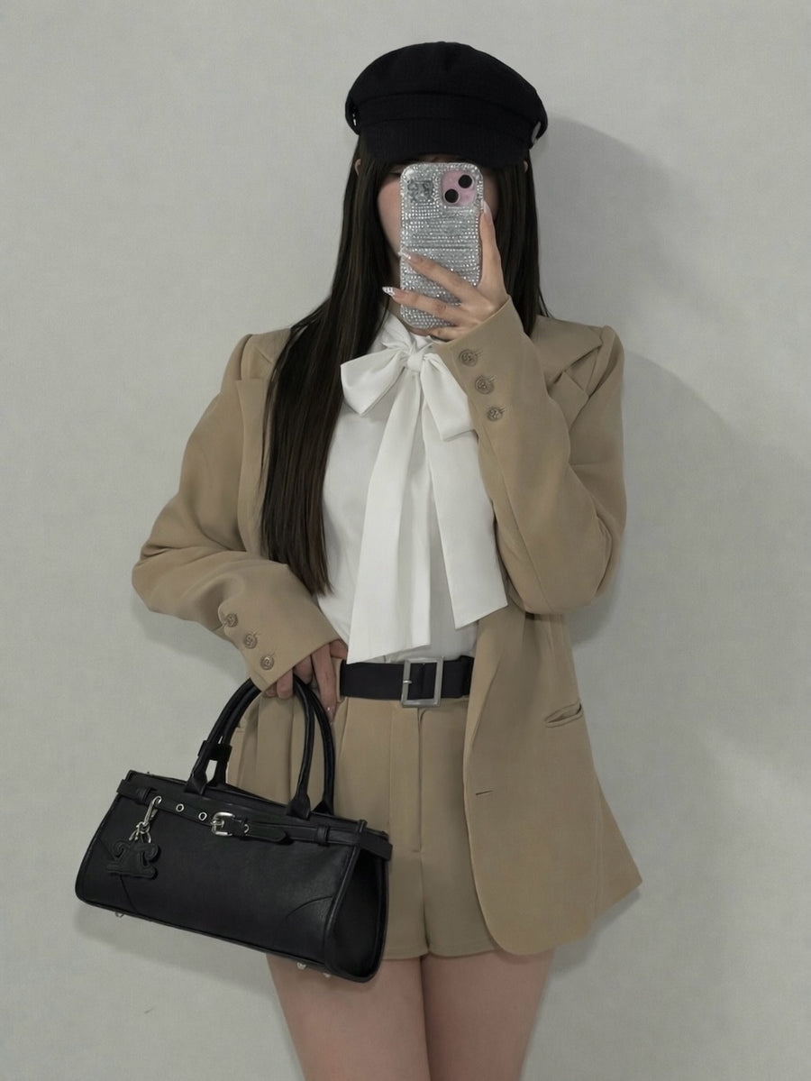 モデル：158cm（着用サイズ：S　着用カラー：BEG）
