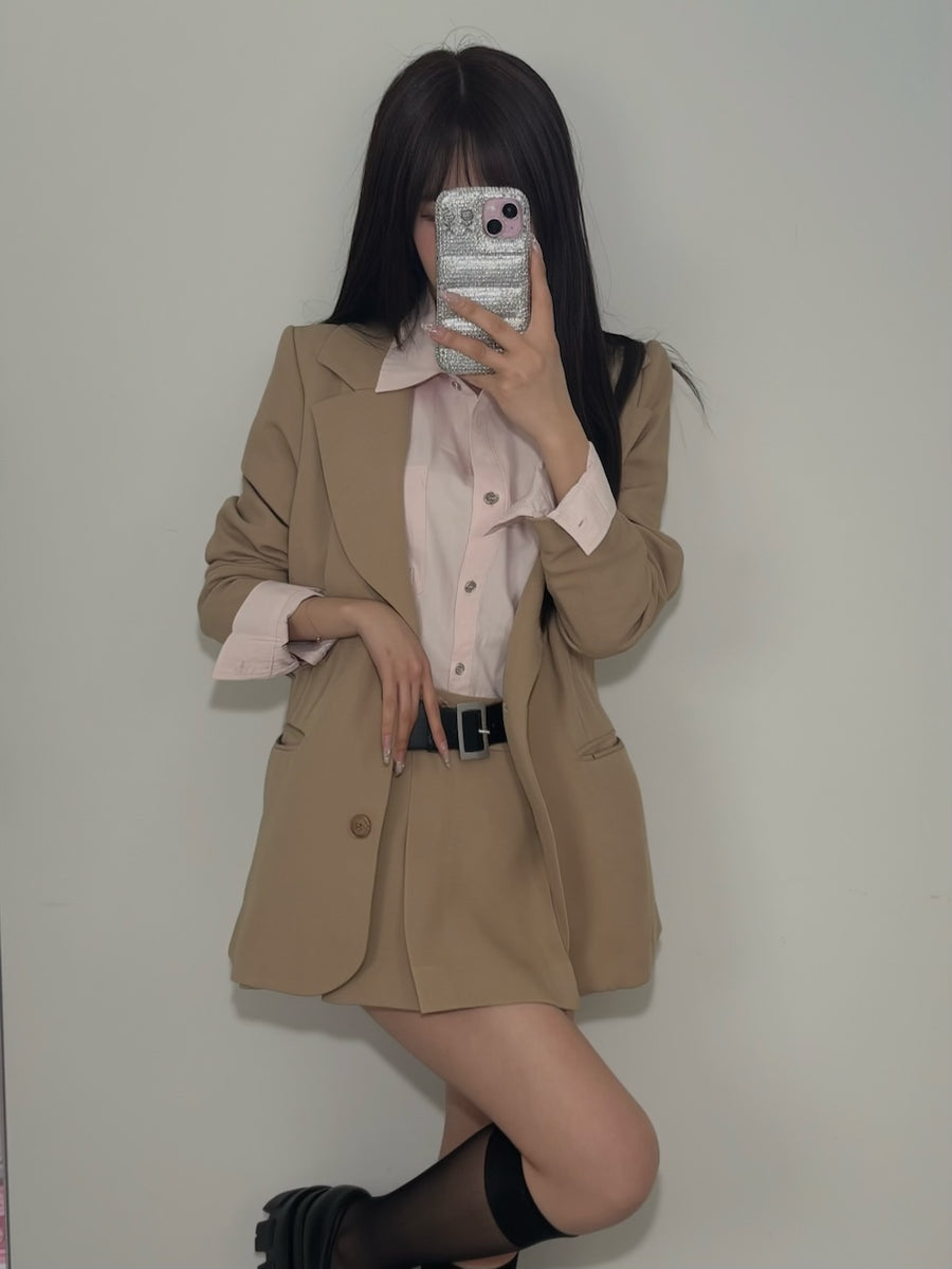 モデル：158cm（着用サイズ：S　着用カラー：PNK）