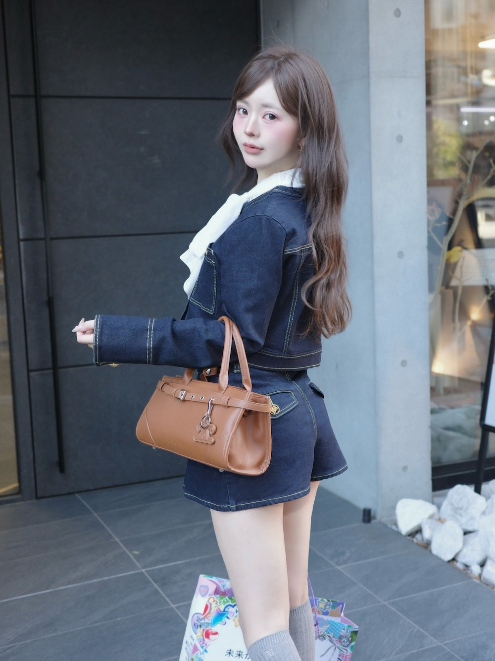 モデル：158cm（着用サイズ：S　着用カラー：IND）