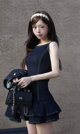 モデル：158cm（着用サイズ：FREE　着用カラー：IND）