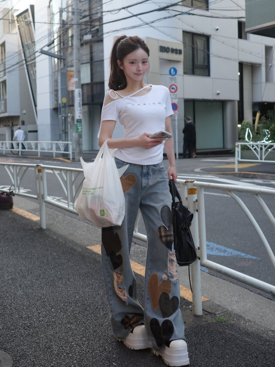 モデル：158cm（着用サイズ：FREE　着用カラー：WHT）