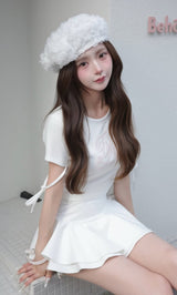 モデル：158cm（着用サイズ：FREE　着用カラー：WHT）