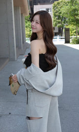 モデル：158cm（着用サイズ：S　着用カラー：GRY）