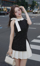 モデル：158cm（着用サイズ：FREE　着用カラー：BLK）