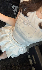 モデル：162cm（着用サイズ：FREE　着用カラー：WHT）