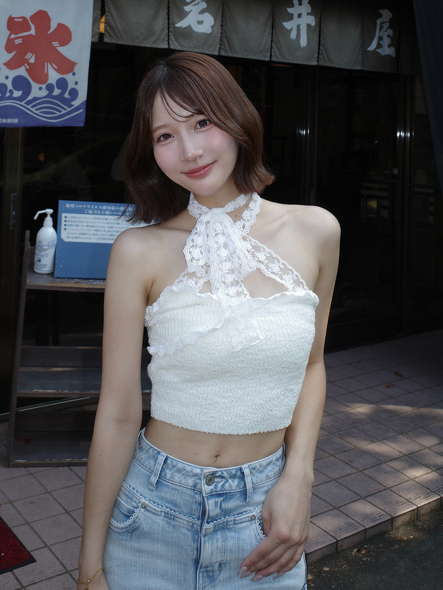 モデル：162cm（着用サイズ：FREE　着用カラー：IVO）
