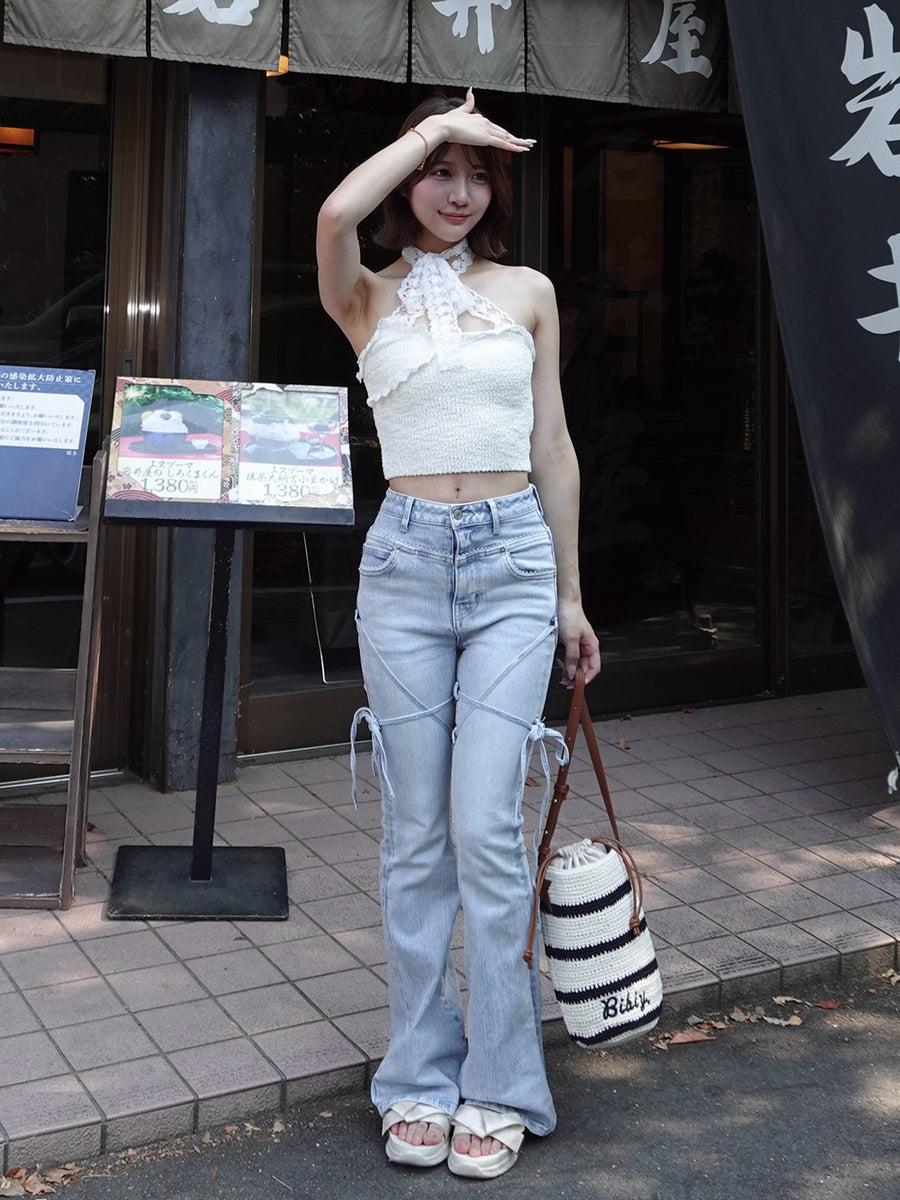 モデル：162cm（着用サイズ：FREE　着用カラー：IVO）