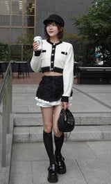 モデル：162cm（着用サイズ：FREE　着用カラー：BLK）