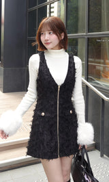 モデル：162cm（着用サイズ：S　着用カラー：BLK）