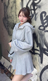 モデル：162cm（着用サイズ：FREE　着用カラー：GRY）