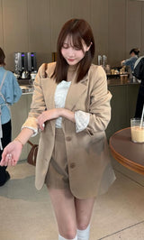 モデル：162cm（着用サイズ：FREE　着用カラー：WHT）
