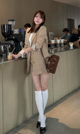 モデル：162cm（着用サイズ：S　着用カラー：BEG）