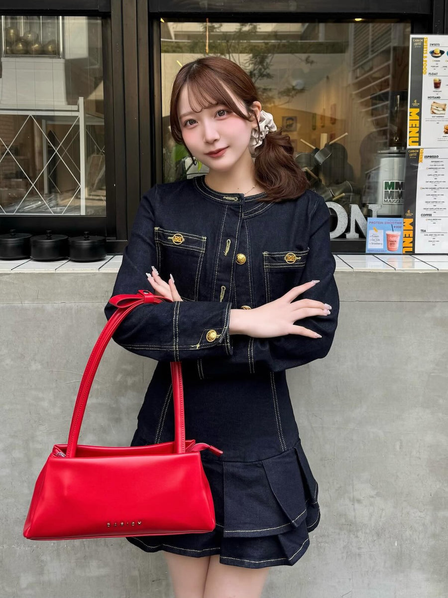 モデル：162cm（着用サイズ：S　着用カラー：IND）