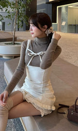 モデル：162cm（着用サイズ：FREE　着用カラー：IVO）