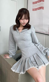 モデル：162cm（着用サイズ：FREE　着用カラー：GRY）