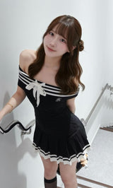モデル：162cm（着用サイズ：FREE　着用カラー：BLK）