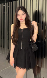 モデル：157cm（着用サイズ：FREE　着用カラー：BLK）