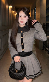 モデル：157cm（着用サイズ：S　着用カラー：BLK）