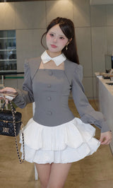 モデル：157cm（着用サイズ：FREE　着用カラー：GRY）