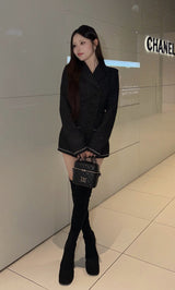 モデル：157cm（着用サイズ：FREE　着用カラー：BLK）