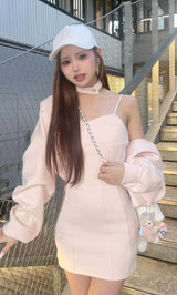 モデル：157cm（着用サイズ：FREE　着用カラー：PNK）