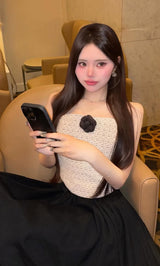 モデル：157cm（着用サイズ：FREE　着用カラー：BLK）