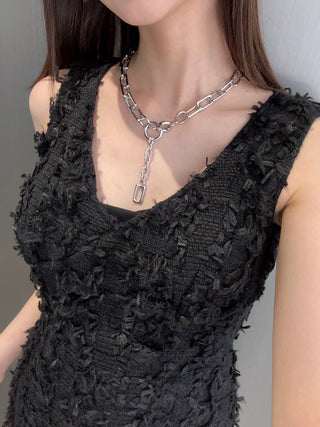 モデル：163cm（着用サイズ：FREE　着用カラー：BLK）
