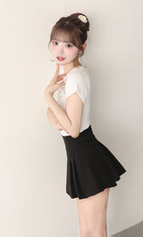 モデル：158cm（着用サイズ：FREE　着用カラー：BLK）