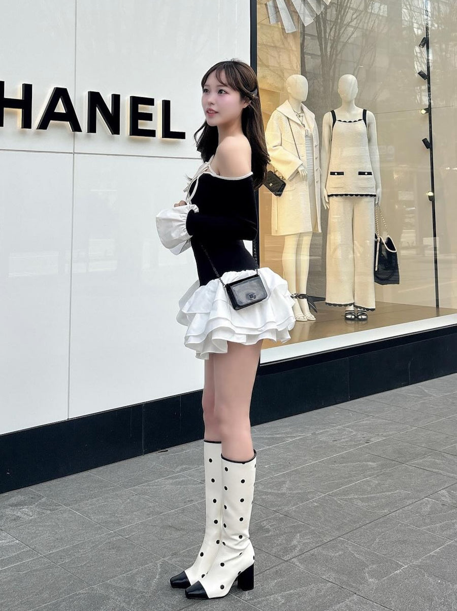 モデル：166cm（着用サイズ：FL　着用カラー：BLK）