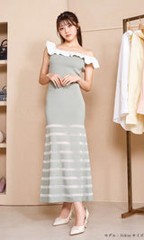 モデル：164cm（着用サイズ：FREE　着用カラー：MNT）