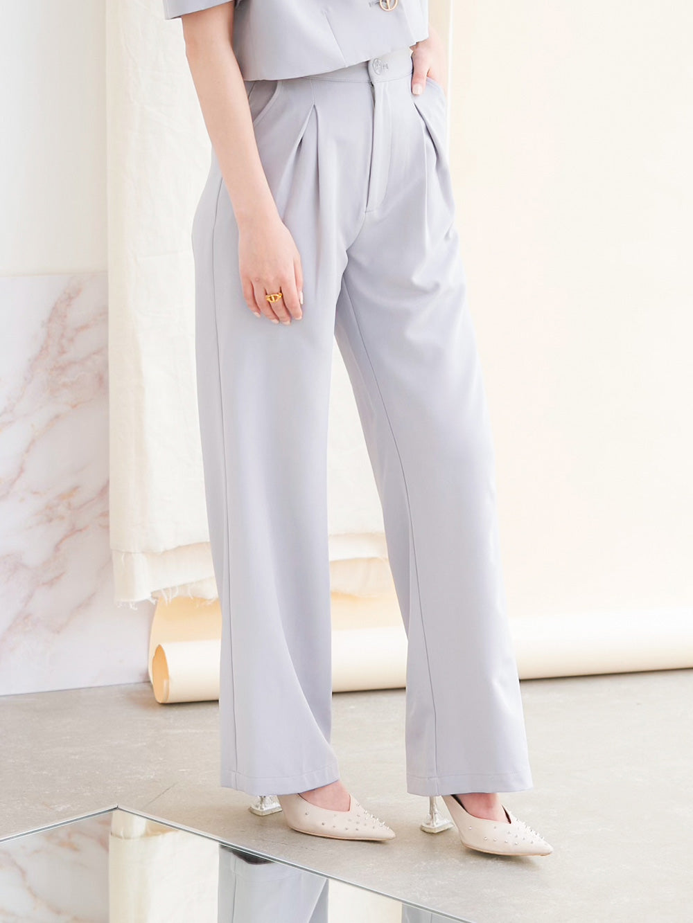 ロングストレートパンツ