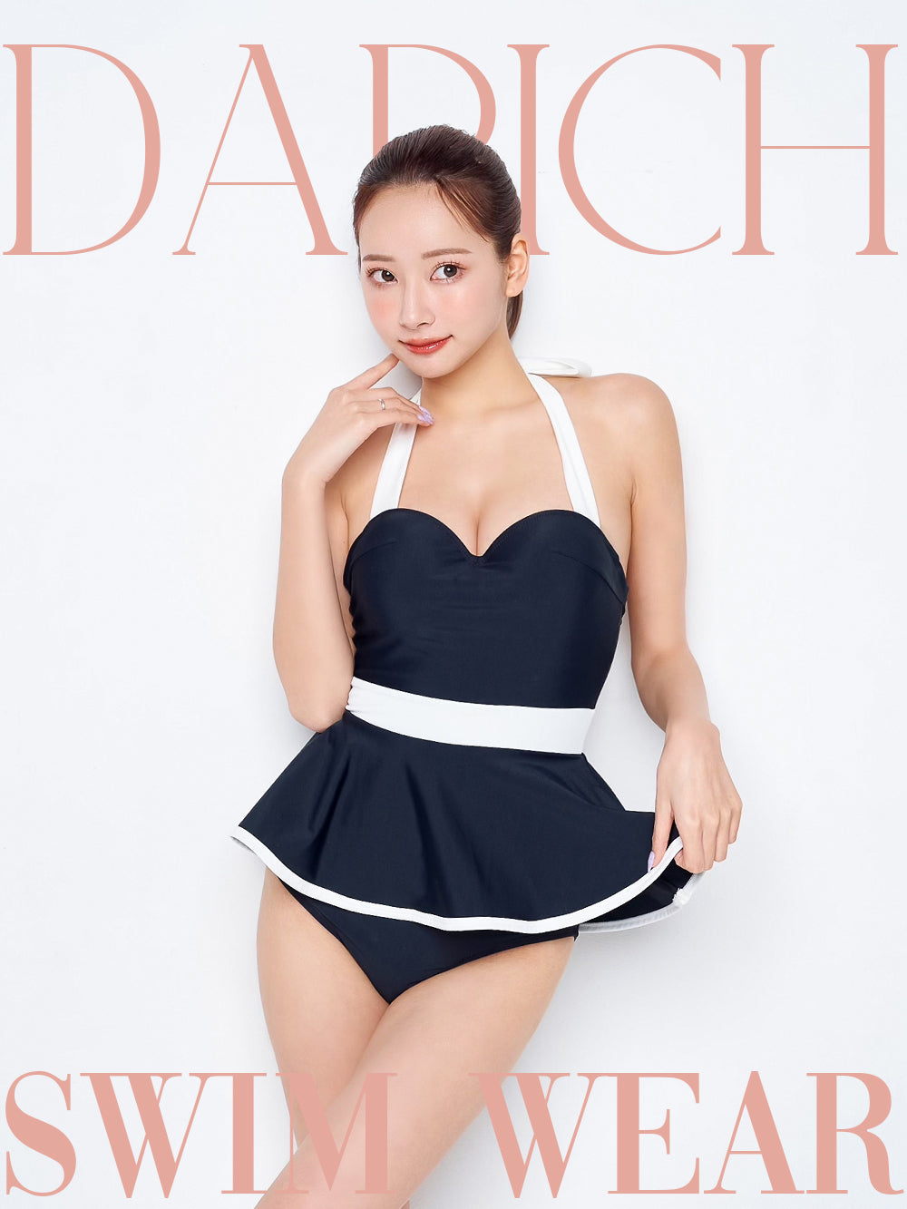 モデル：160cm（着用サイズ：FREE　着用カラー：BLK）